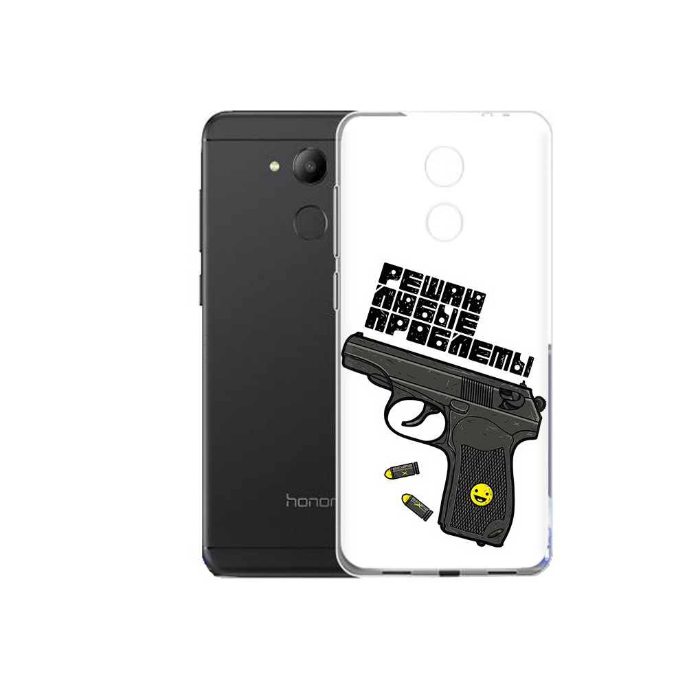 

Чехол MyPads Tocco для Honor 6C пистолет против проблем (PT67887.49.542), Прозрачный, Tocco