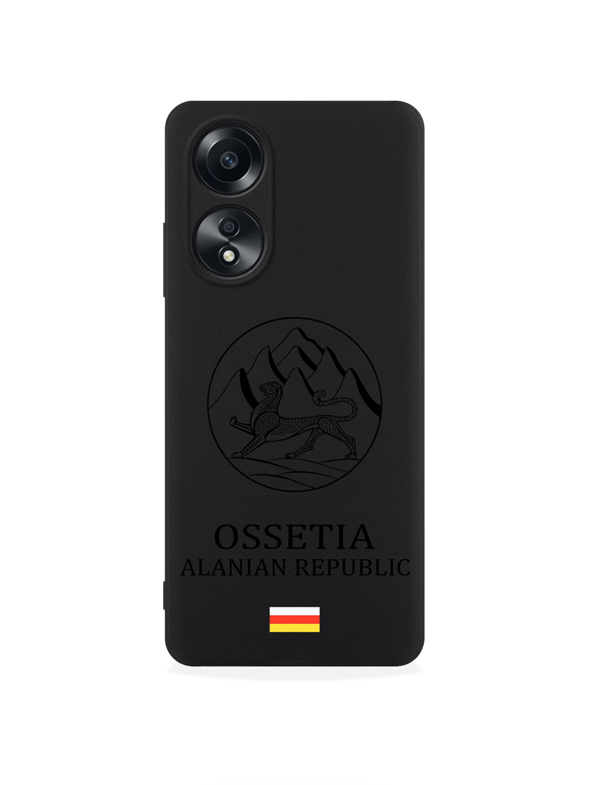 

чехол SignumCase для Oppo A58 4G Черный лаковый Герб Северной Осетии, Oppo A58 4G