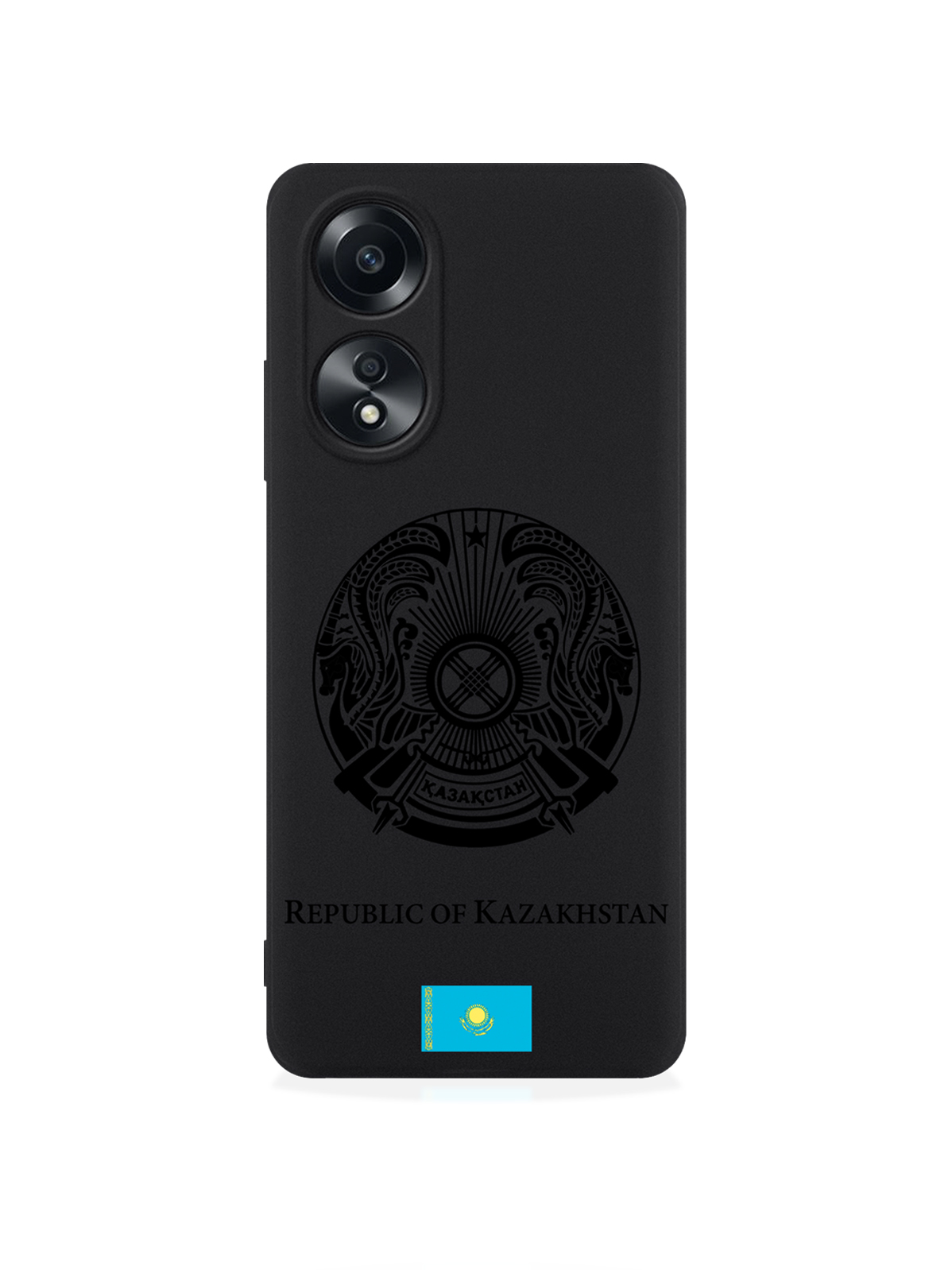 

чехол SignumCase для Oppo A58 4G Черный лаковый Герб Казахстана, Oppo A58 4G