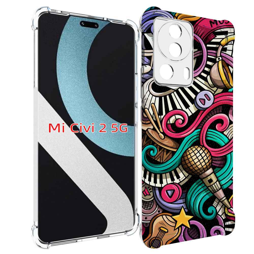 

Чехол MyPads любимая-музыка для Xiaomi Civi 2, Прозрачный, Tocco
