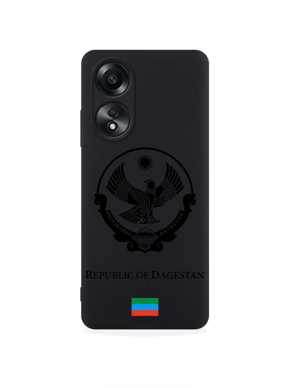 

чехол SignumCase для Oppo A58 4G Черный лаковый Герб Дагестана, Oppo A58 4G