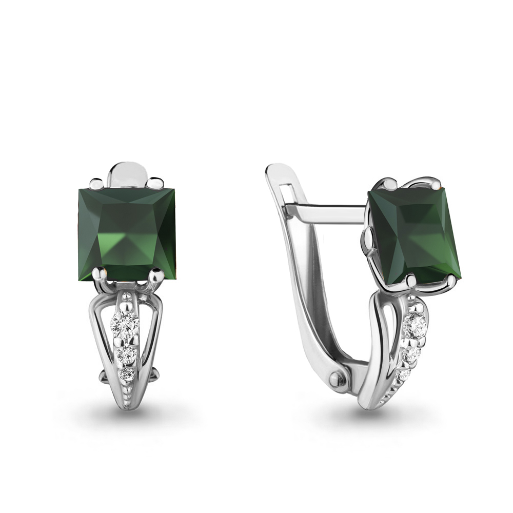 

Серьги из серебра с агатом Aquamarine 4414509А_925_р, 4414509А_925_р