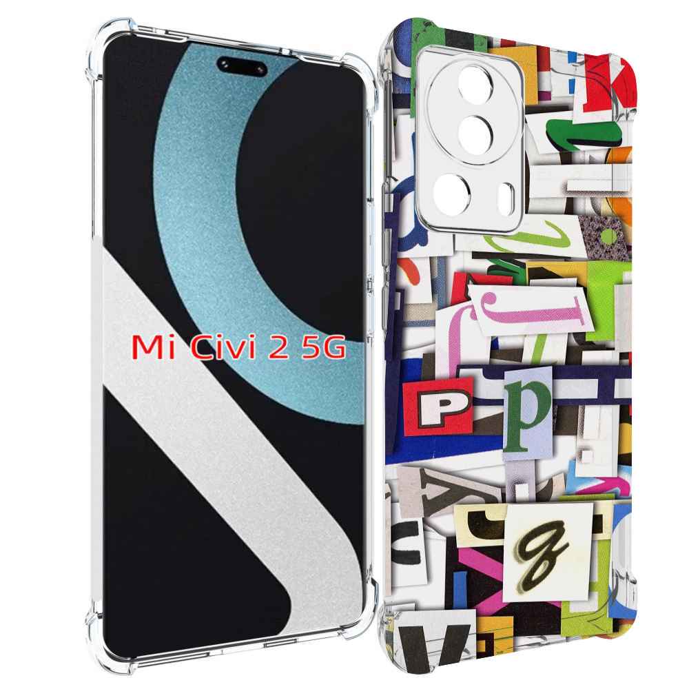 

Чехол MyPads ломанные-буквы для Xiaomi Civi 2, Прозрачный, Tocco
