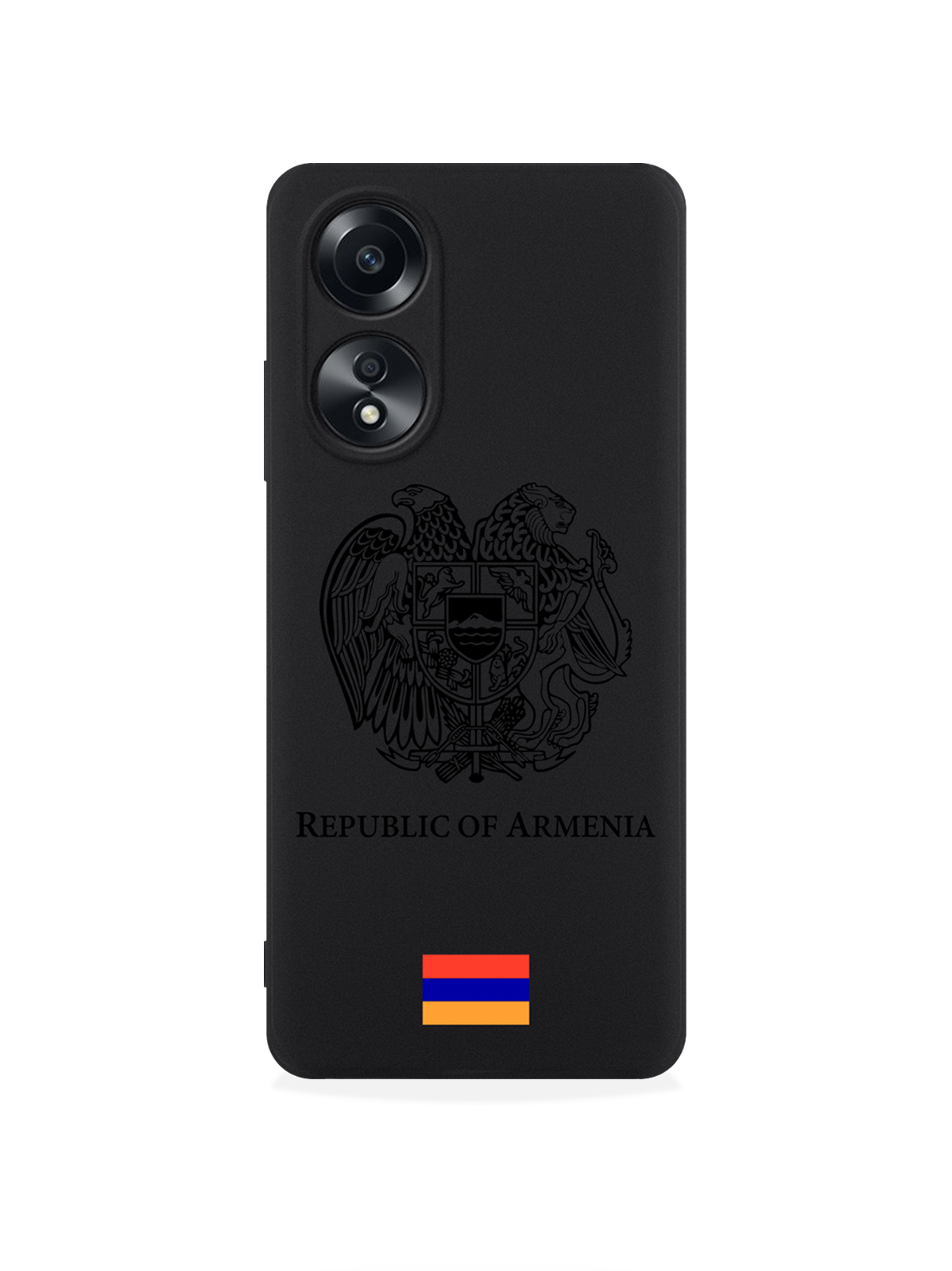 

чехол SignumCase для Oppo A58 4G Черный лаковый Герб Армении, Oppo A58 4G