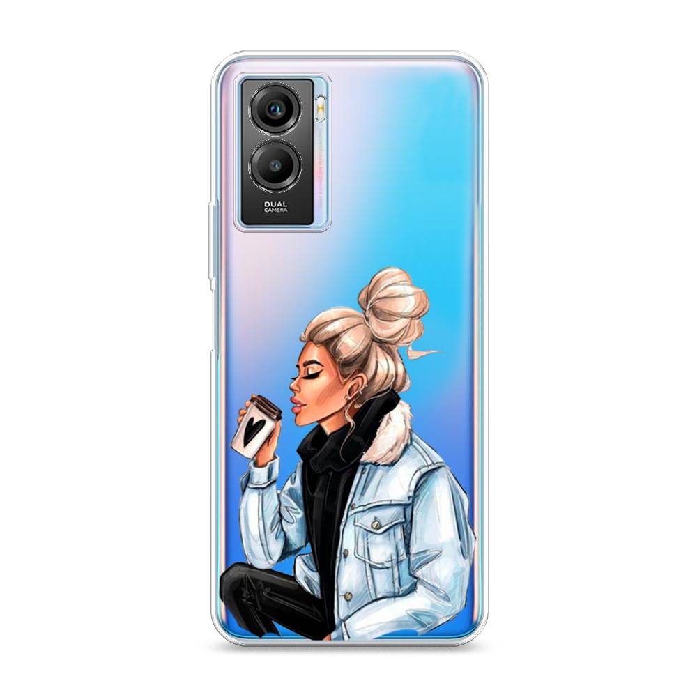 

Чехол Awog на Vivo Y55s 5G "Cute girl", Разноцветный, 266150-7