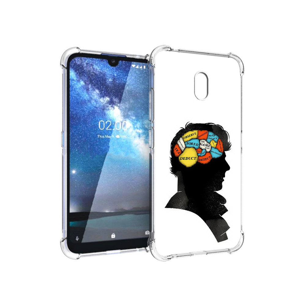 

Чехол MyPads Tocco для Nokia 2.2 темный рисунок (PT134721.103.640), Прозрачный, Tocco