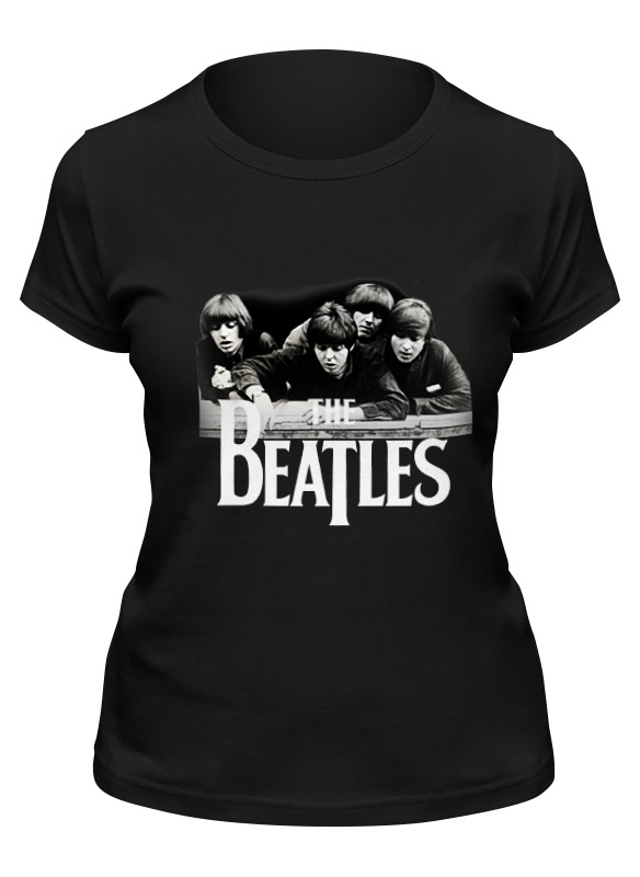 

Футболка женская Printio The beatles черная 2XL, Черный, The beatles