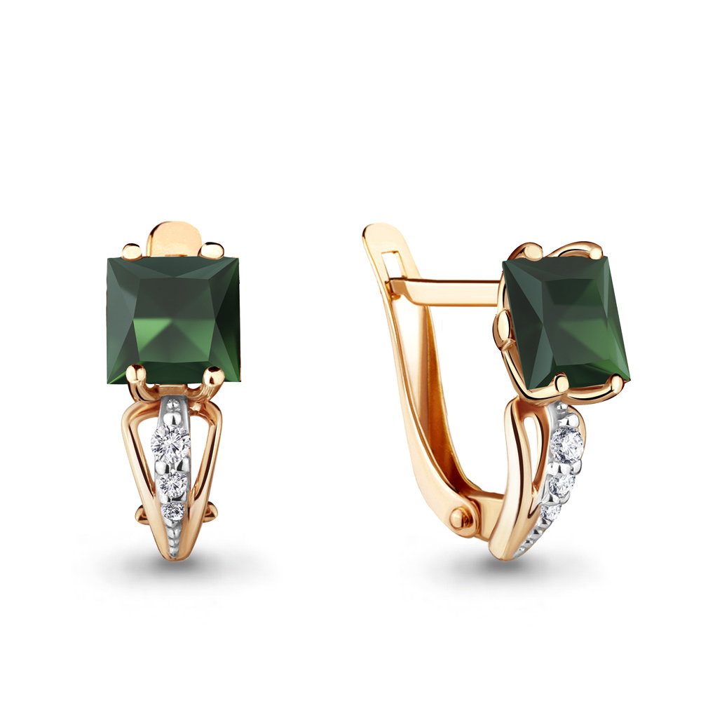 

Серьги из серебра с агатом Aquamarine 4414509А_925_з, 4414509А_925_з