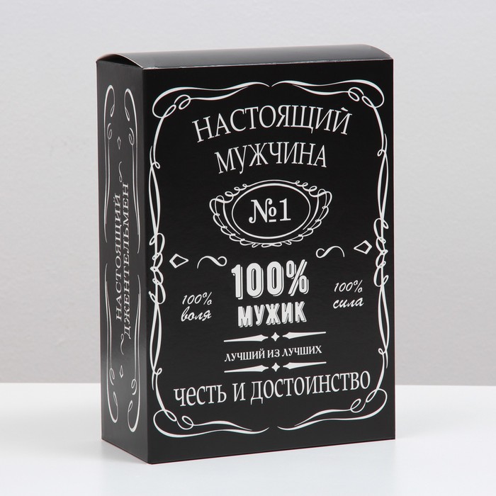 

Коробка складная "100 % Мужик", 16 х 23 х 7,5 см