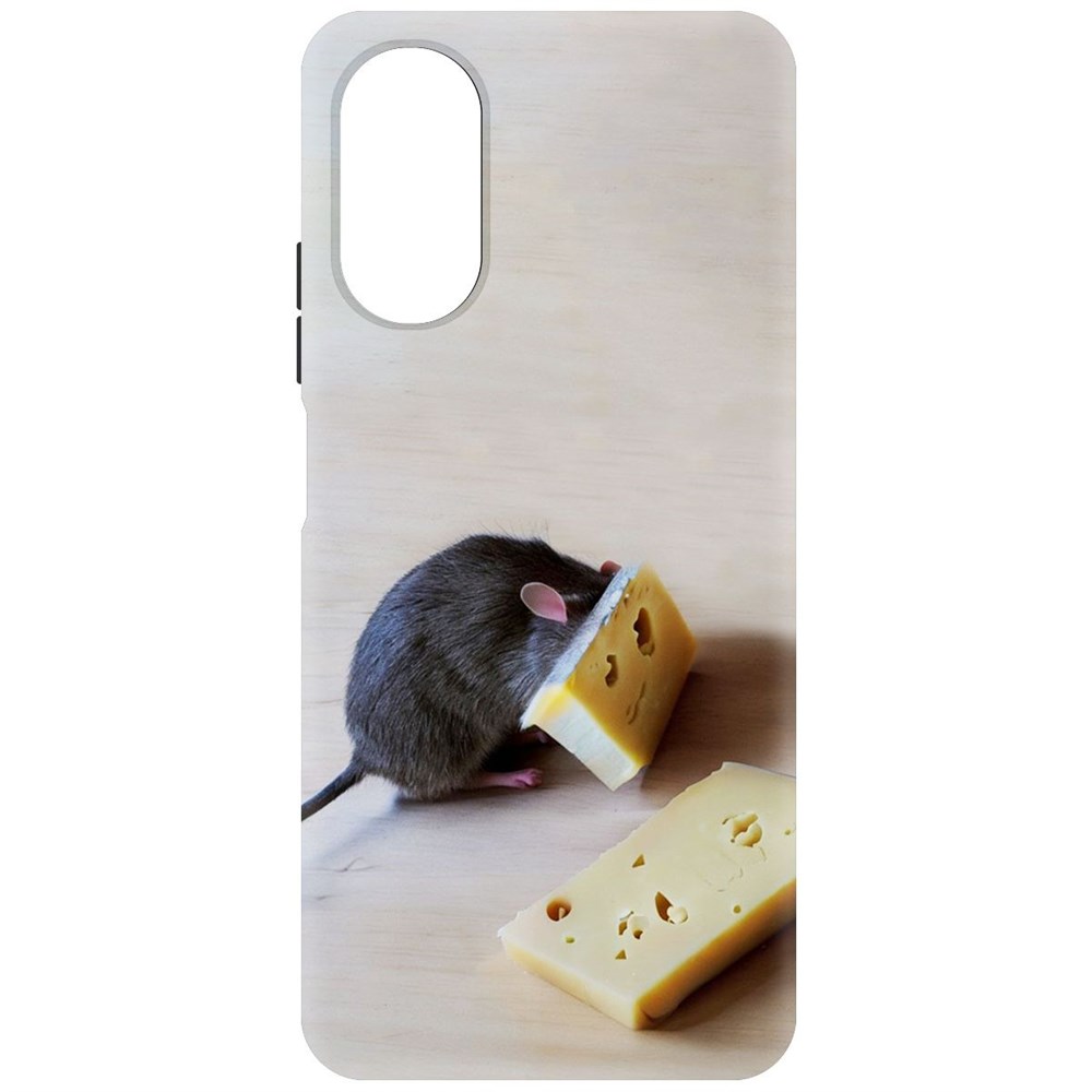 Чехол-накладка Софт Мышь и сыр для Oppo A17k