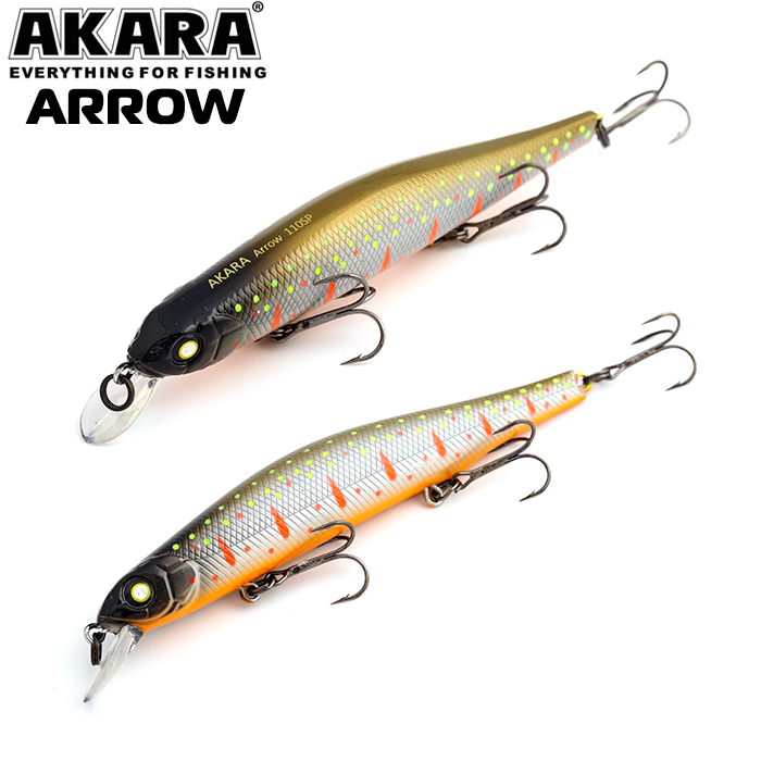 

Воблер Akara Arrow 110SP 17 гр 3/5 oz 4,3 in A110, Разноцветный, Arrow