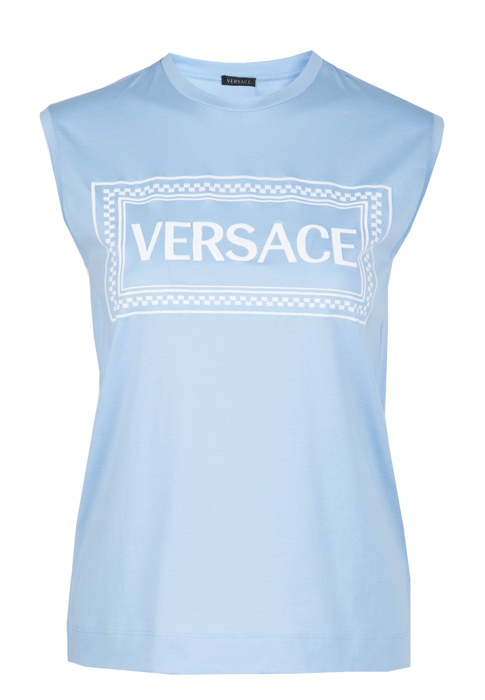 Футболка женская VERSACE 106182 голубая 40 IT