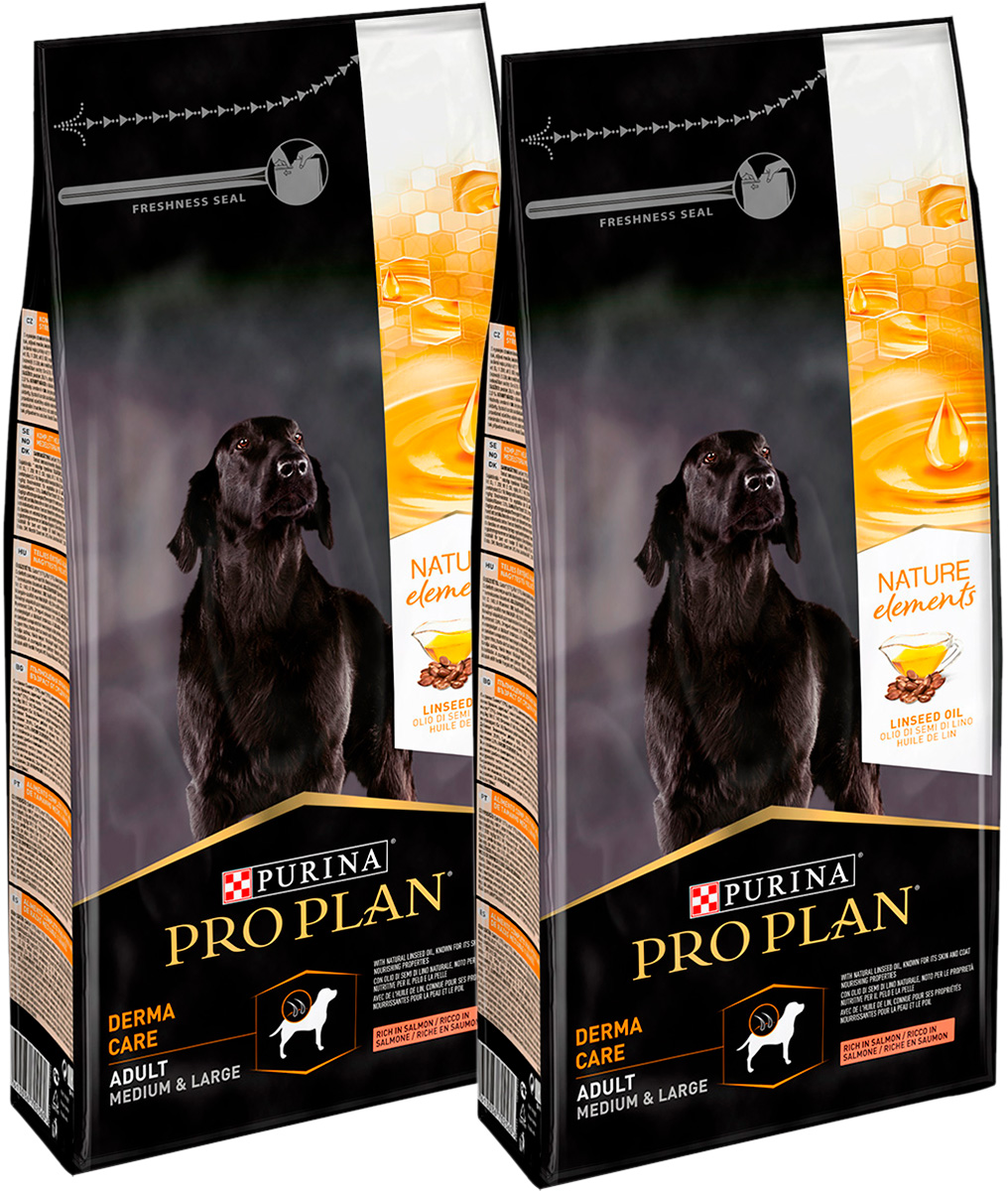 

PRO PLAN PRO PLAN NATURE ELEMENTS ADULT DOG MEDIUM & LARGE DERMA CARE для взрослых собак с