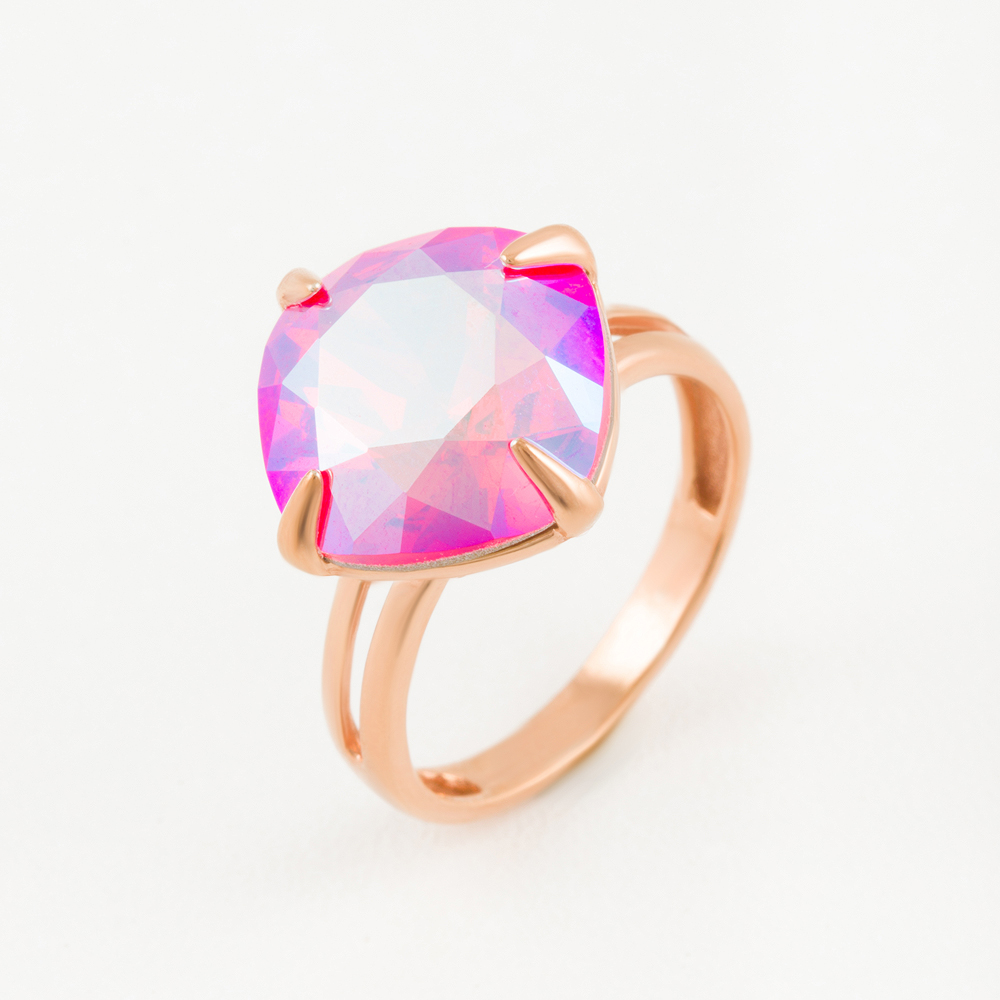 

Кольцо из серебра с swarovski р.18.5 НАШЕ ЗОЛОТО Ф1К017з227СХИМ, Ф1К017з227СХИМ