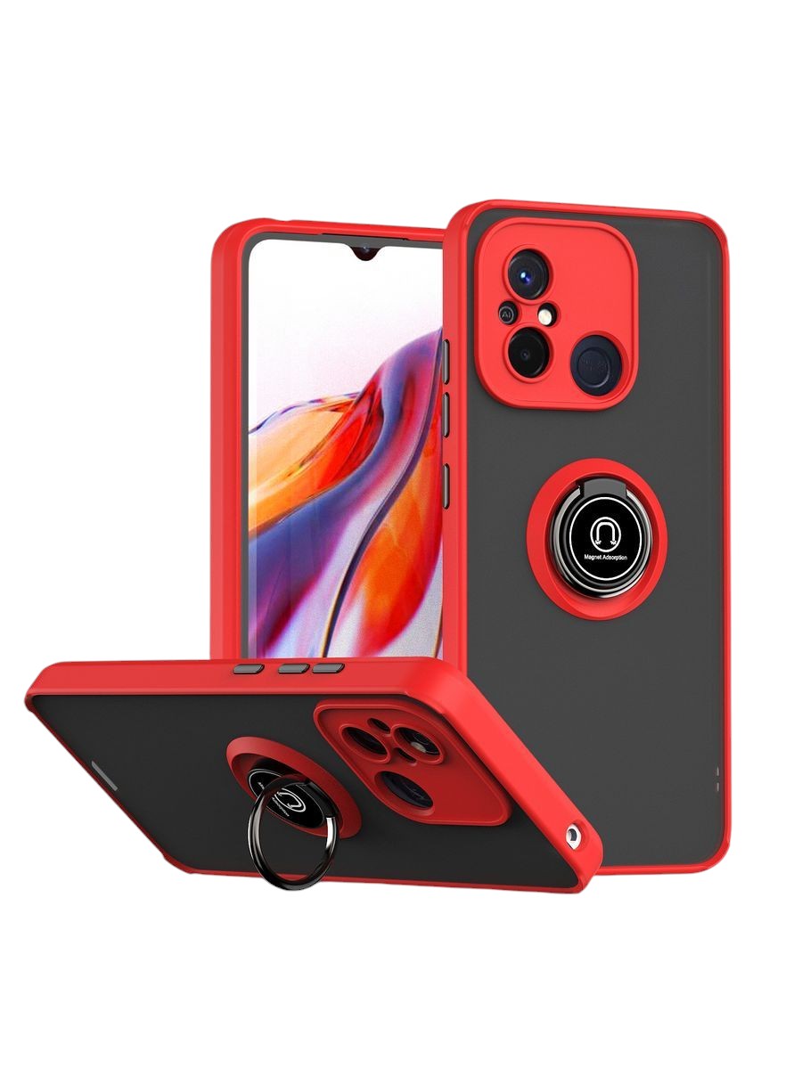 

Чехол О'кейси для Redmi, Poco Redmi 12C, Redmi 11A, Poco C55 черный,красный