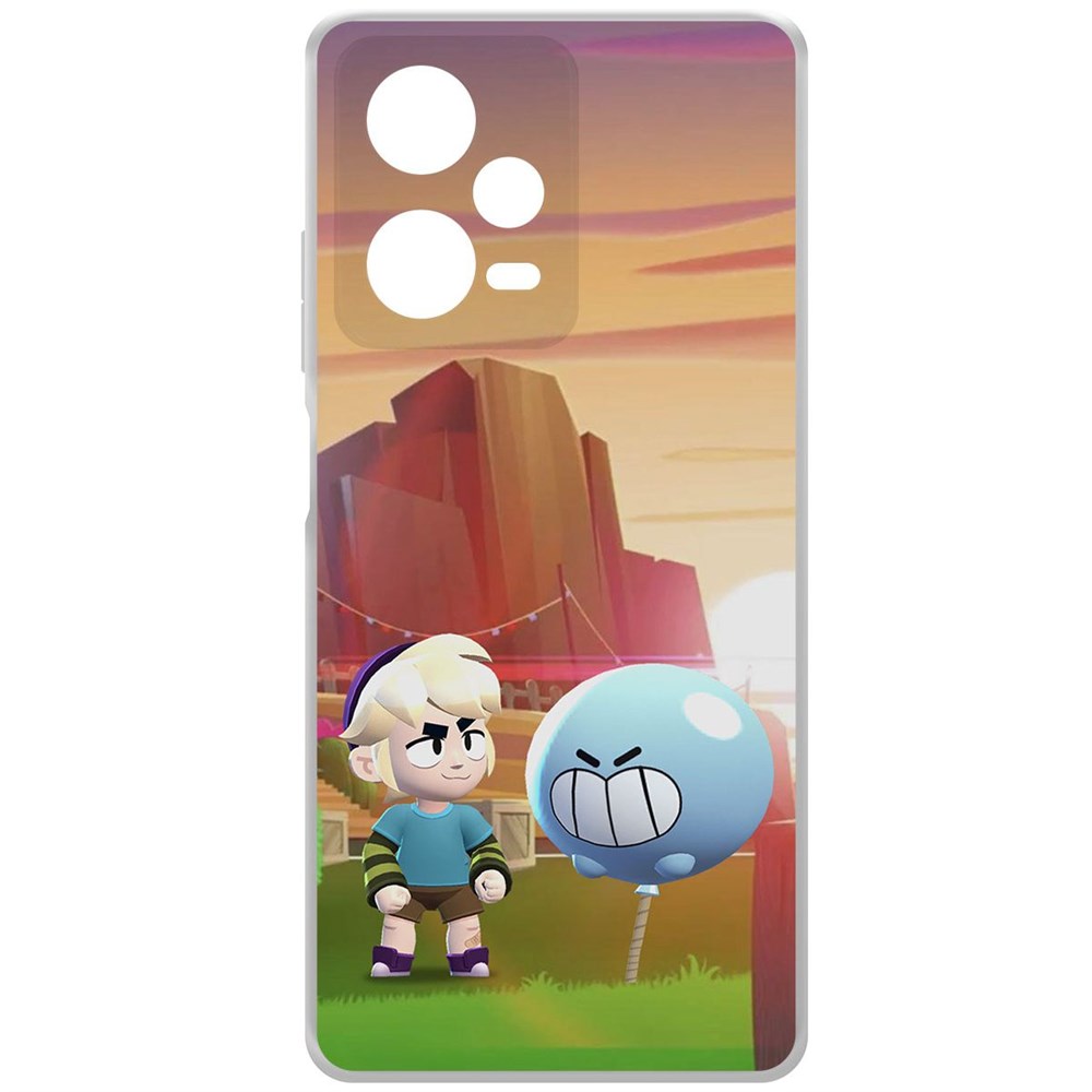 Чехол-накладка Brawl Stars-Гас для Xiaomi Redmi Note 12 Pro+ 5G