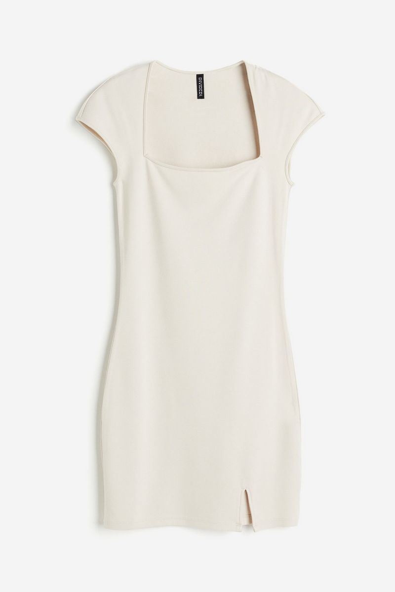 

Платье женское H&M 1205804 бежевое XL, Бежевый, 1205804