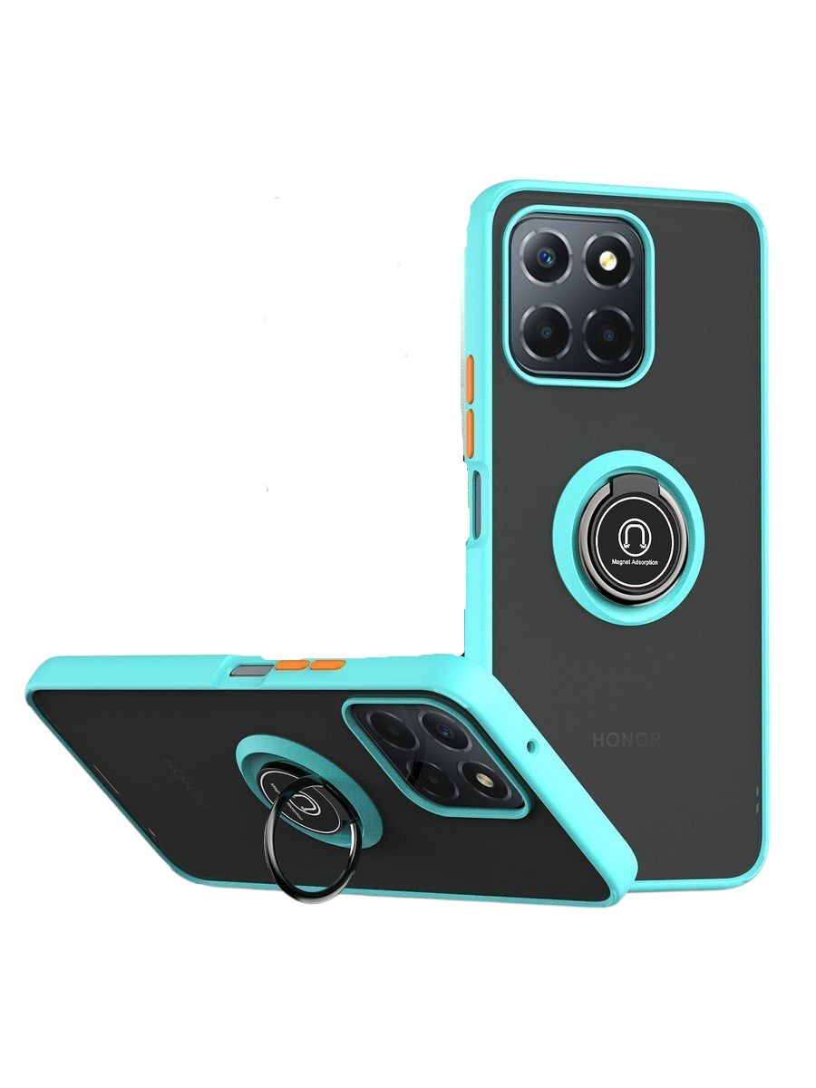 

Чехол О'кейси для Honor X8A черный,бирюзовый