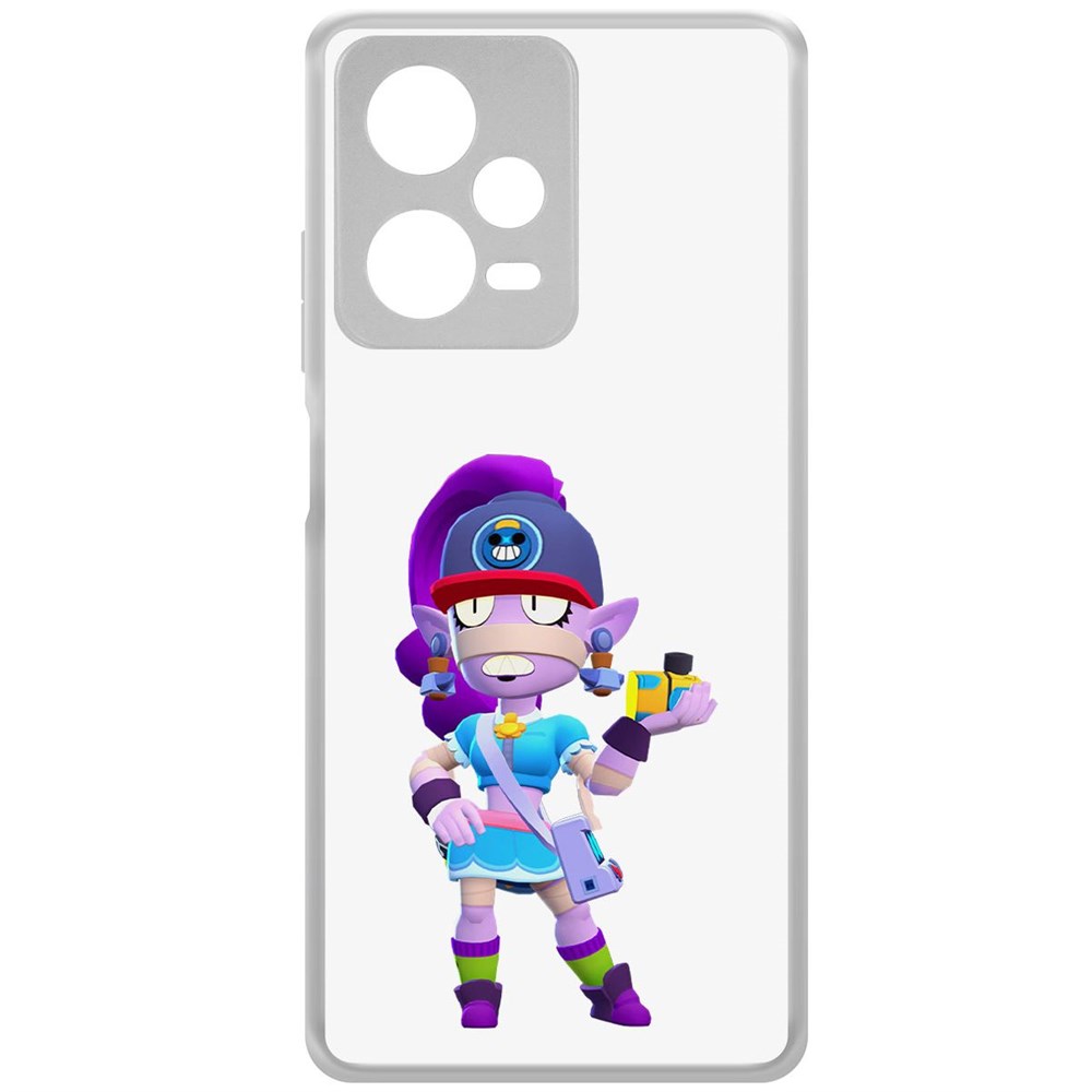 Чехол-накладка Brawl Stars-Суперфанатка Эмз для Xiaomi Redmi Note 12 Pro+ 5G