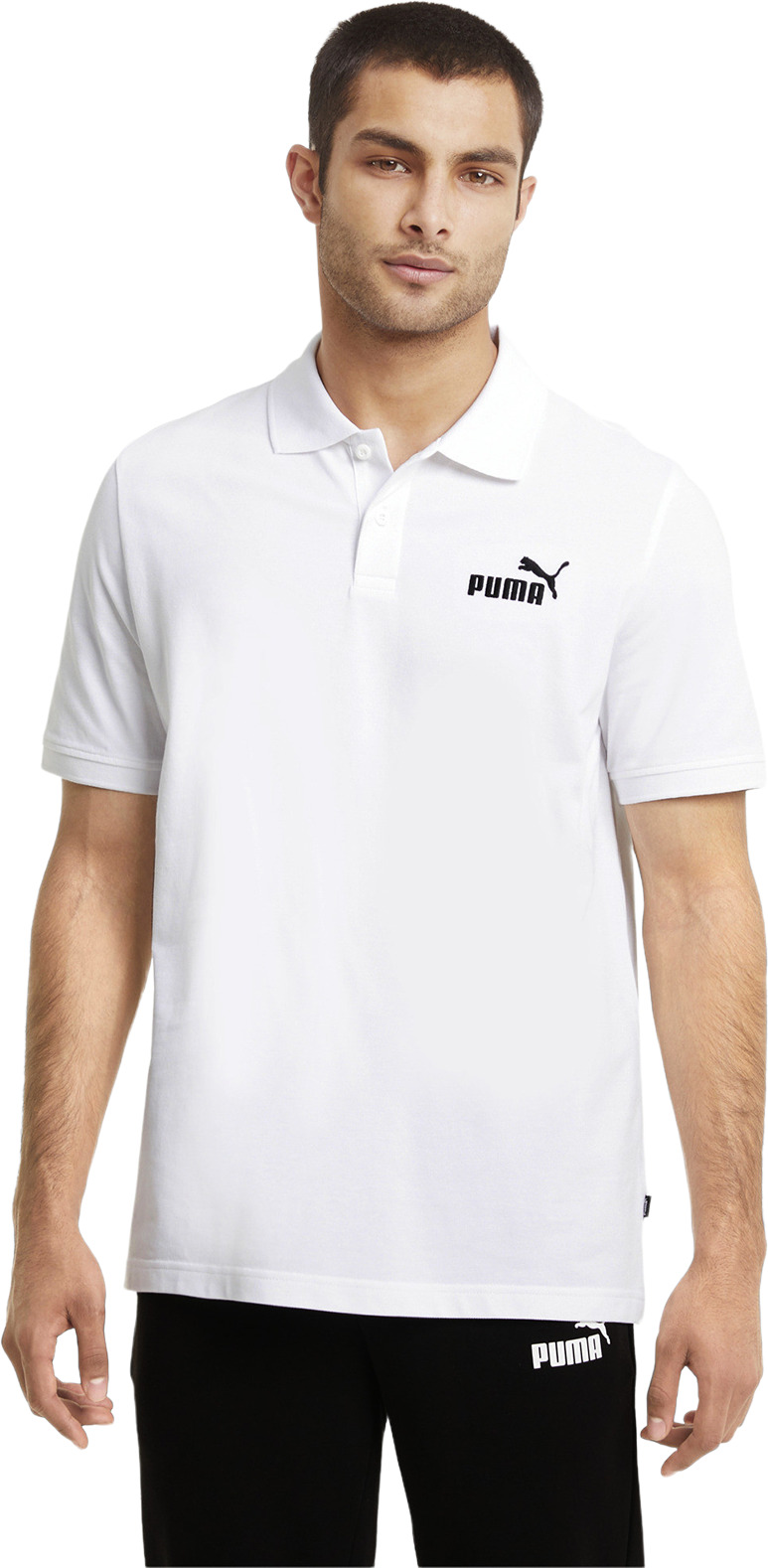 

Футболка мужская PUMA Essentials Pique Polo белая L, Белый, Essentials Pique Polo