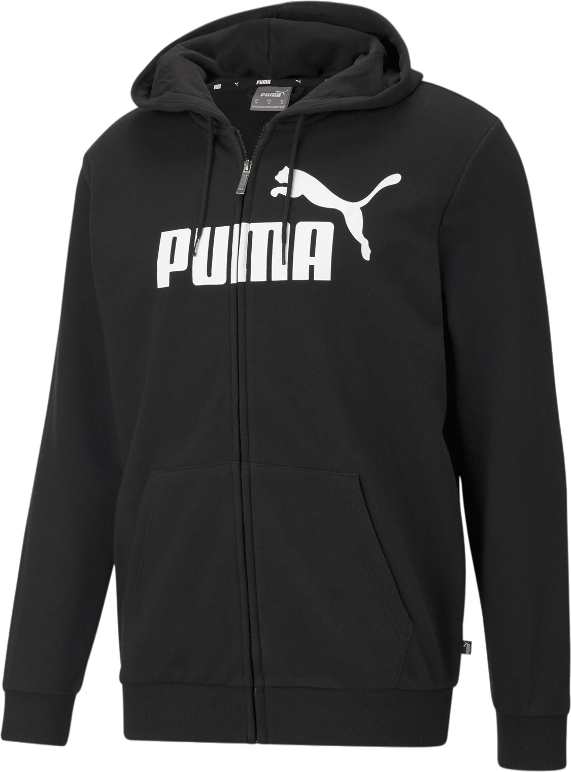 

Толстовка мужская PUMA Ess Big Logo Fz Hoodie Tr черная XL, Черный, Ess Big Logo Fz Hoodie Tr