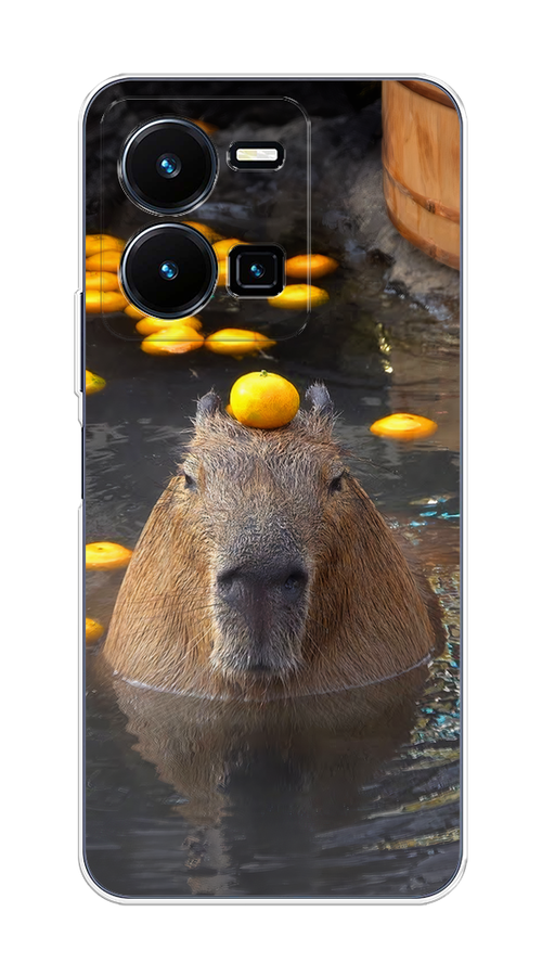 

Чехол на Vivo Y35 4G "Капибара отдыхает", Коричневый;оранжевый;серый, 267250-1