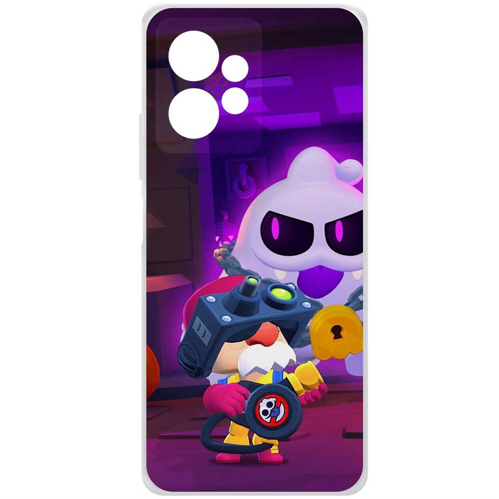 Чехол-накладка Brawl Stars-Охотник за Скуиками Гэйл для Xiaomi Redmi Note 12 4G