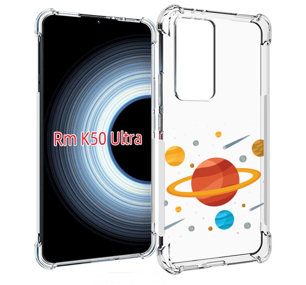 

Чехол MyPads Планета-Сатурн для Xiaomi 12T / Redmi K50 Ultra, Прозрачный, Tocco