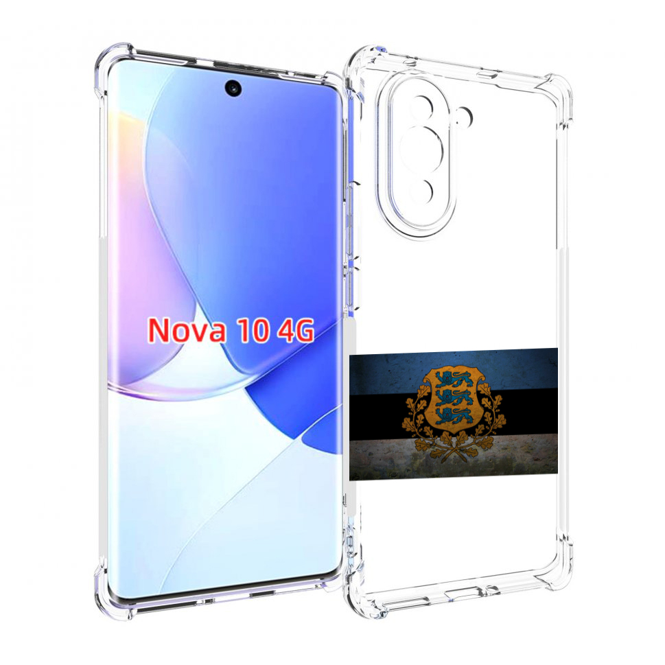 

Чехол MyPads герб флаг эстонии-1 для Huawei Nova 10, Прозрачный, Tocco