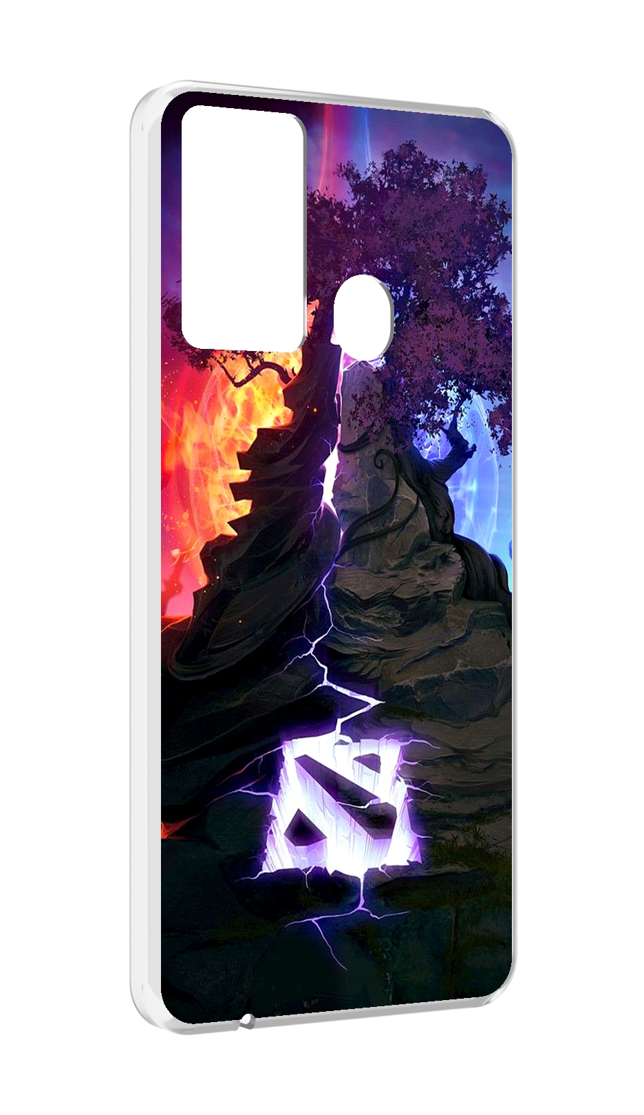 

Чехол MyPads dota 2 логотип для Itel P37/Itel Vision 2S, Прозрачный, Tocco