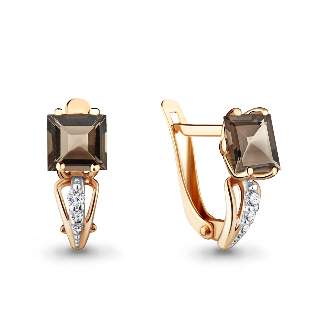 

Серьги из серебра с кварцем Aquamarine 4414501А_925_з, 4414501А_925_з