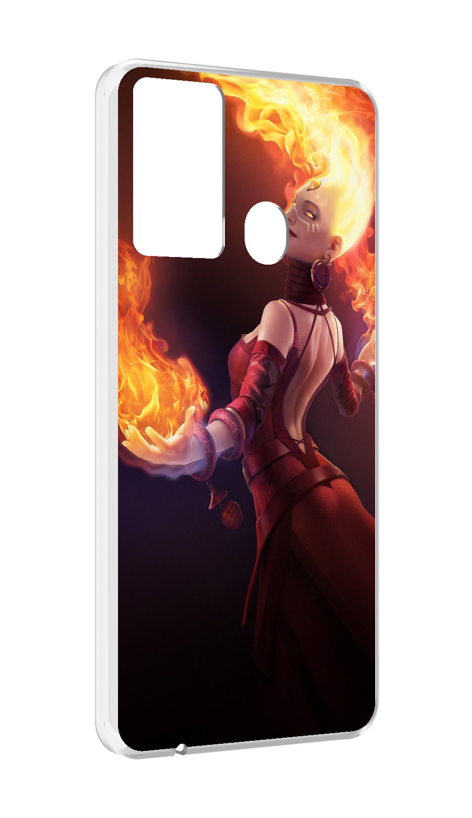 

Чехол MyPads dota 2 Lina для Itel P37/Itel Vision 2S, Прозрачный, Tocco