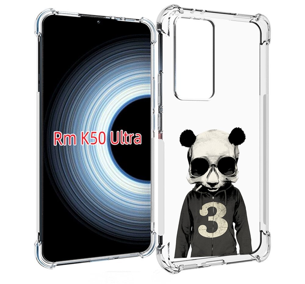 

Чехол MyPads Панда-в-костюме для Xiaomi 12T / Redmi K50 Ultra, Прозрачный, Tocco