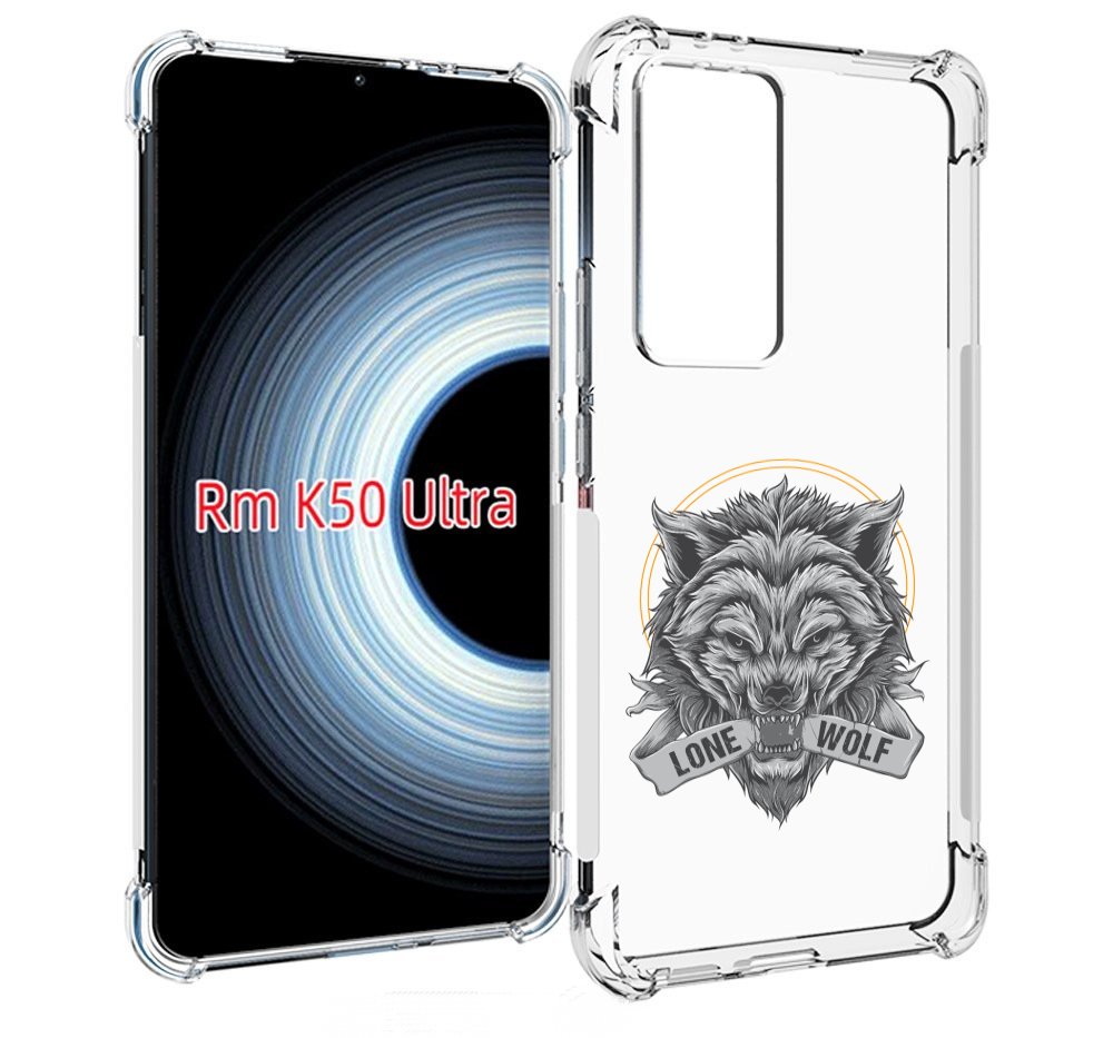 

Чехол MyPads Одинокий-волк мужской для Xiaomi 12T / Redmi K50 Ultra, Прозрачный, Tocco