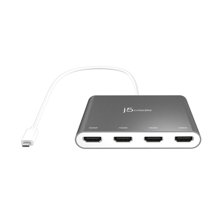 

Адаптер j5create JCA366, USB-C 4 порта HDMI (JCA366)