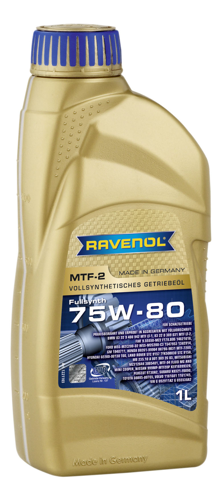 фото Трансмиссионное масло ravenol mtf -2 75w80 1л 1221103-001