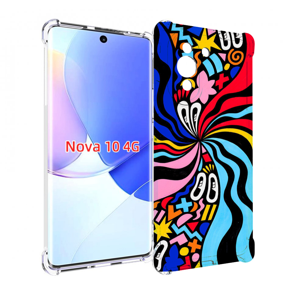 

Чехол MyPads волнистая-абстракция для Huawei Nova 10, Прозрачный, Tocco