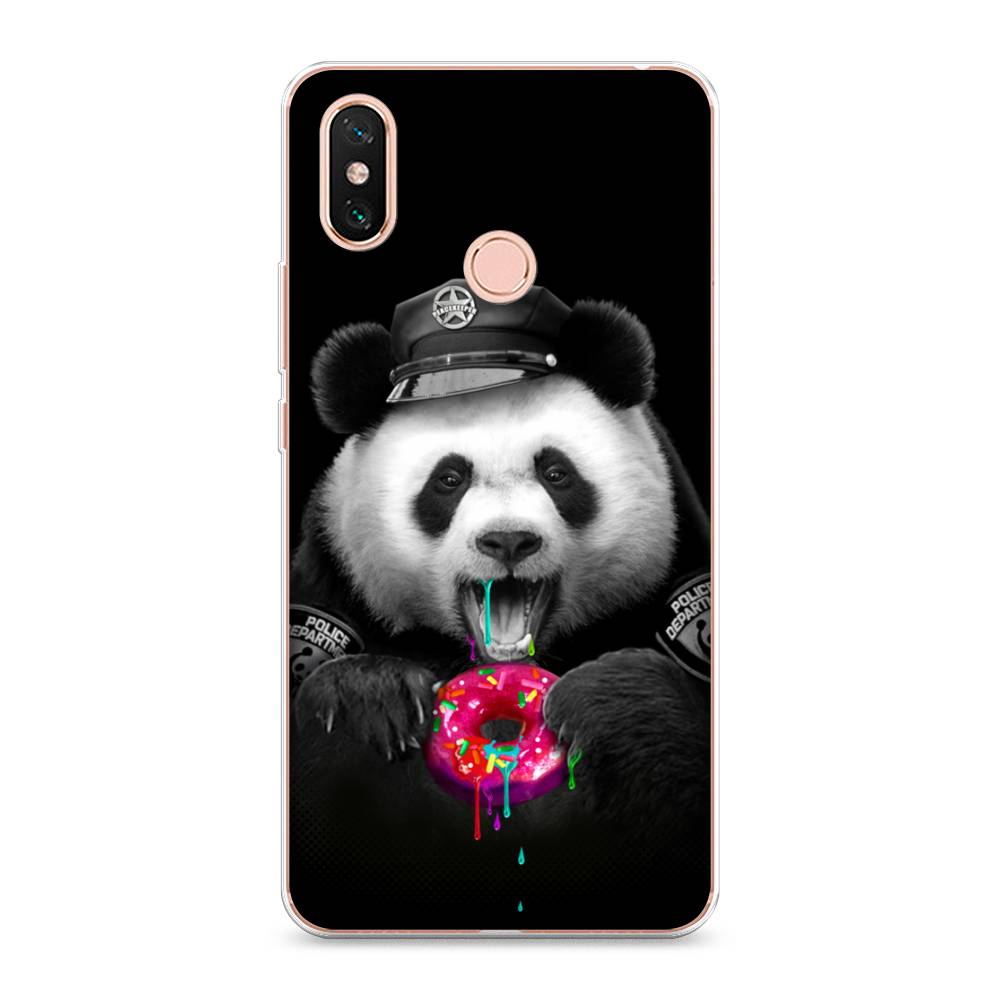 

Чехол Awog на Xiaomi Mi Max 3 "Панда police", Разноцветный, 34350-2