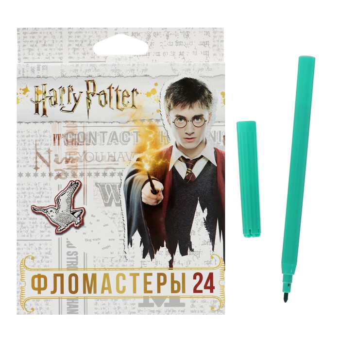 

Фломастеры 24 цветов "Гарри Поттер", картонная коробка, европодвес, Разноцветный, Гарри Поттер