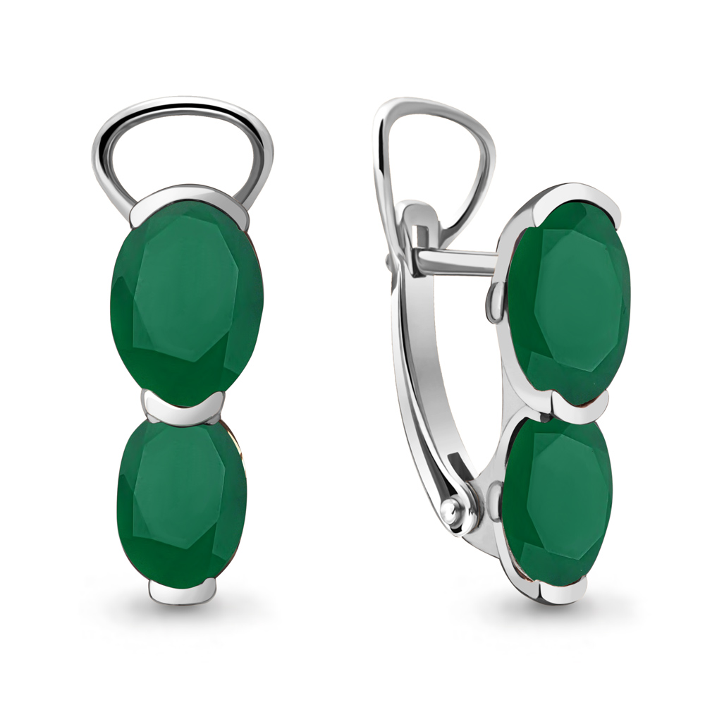 

Серьги из серебра с агатом Aquamarine 4414209_925_р, 4414209_925_р