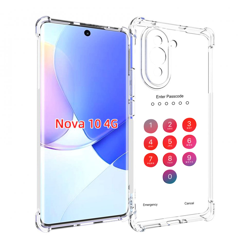 

Чехол MyPads введите-пароль для Huawei Nova 10, Прозрачный, Tocco