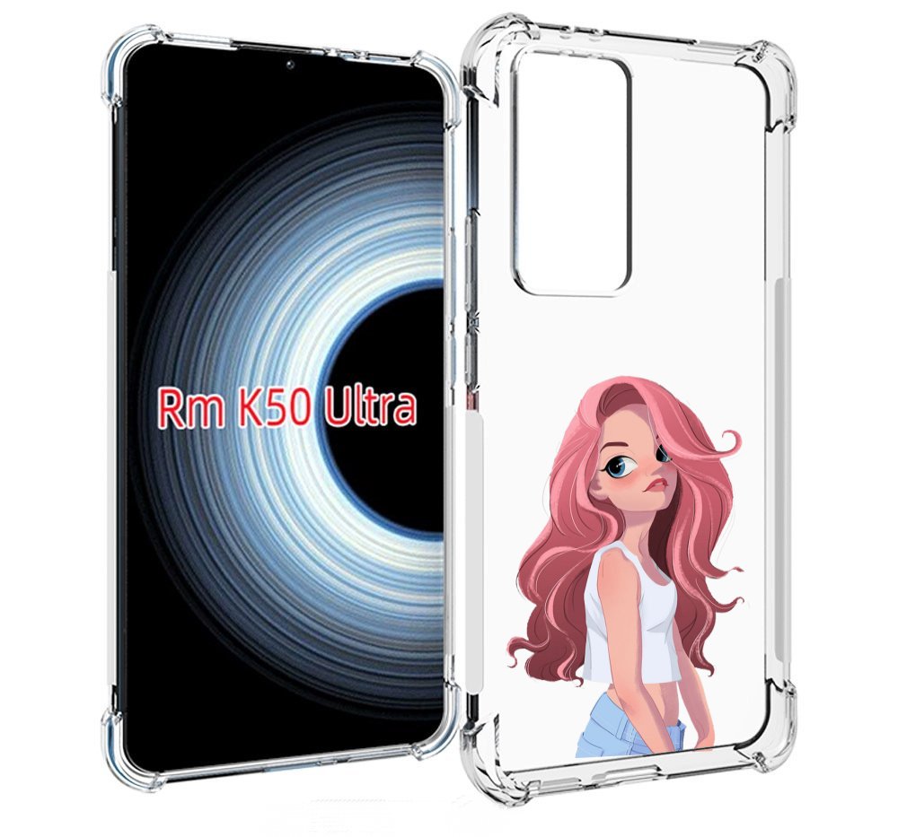 

Чехол MyPads Мультяшный-арт-девушки женский для Xiaomi 12T / Redmi K50 Ultra, Прозрачный, Tocco