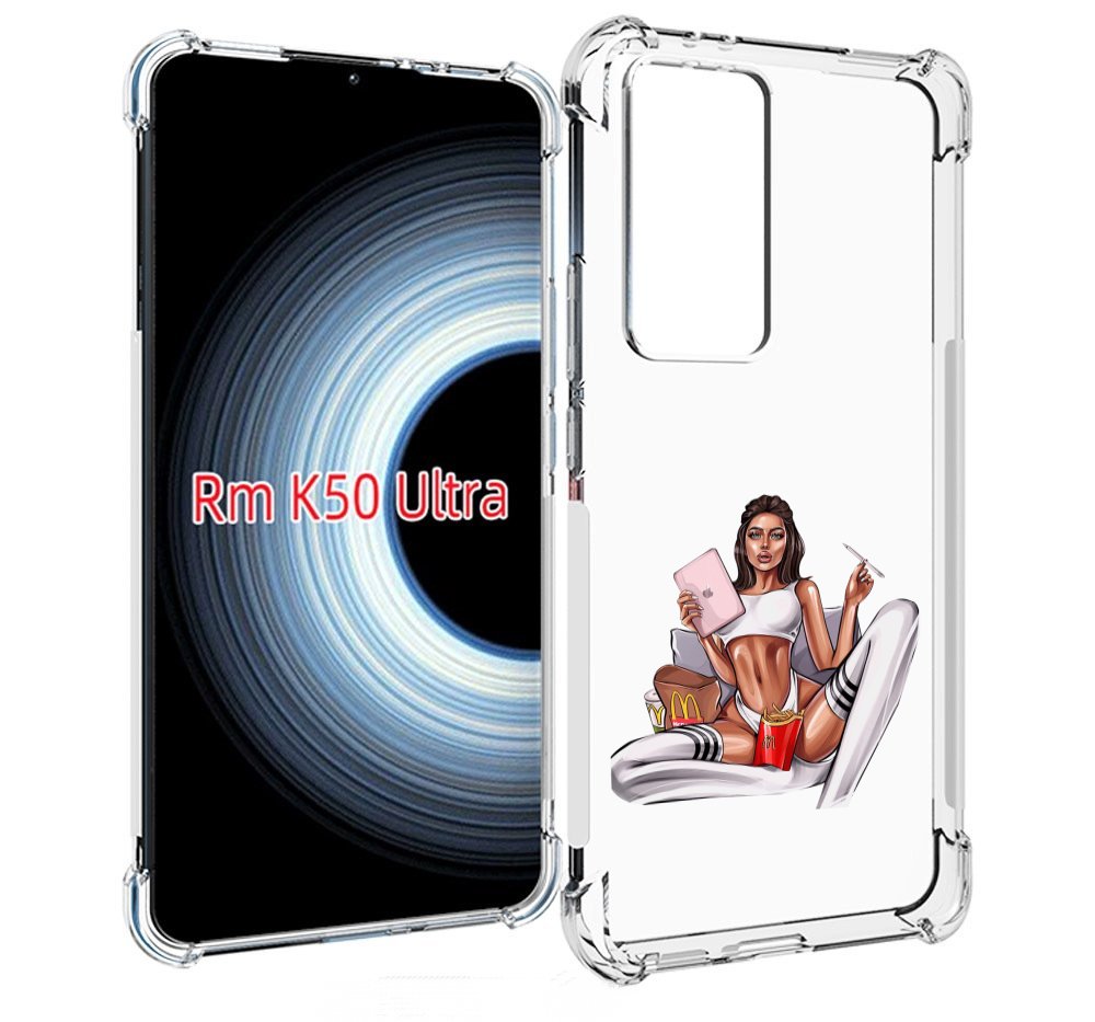 

Чехол MyPads Модная-иллюстрация-девушки женский для Xiaomi 12T / Redmi K50 Ultra, Прозрачный, Tocco