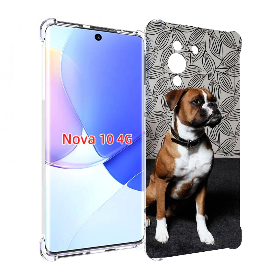 

Чехол MyPads боксер собака для Huawei Nova 10, Прозрачный, Tocco