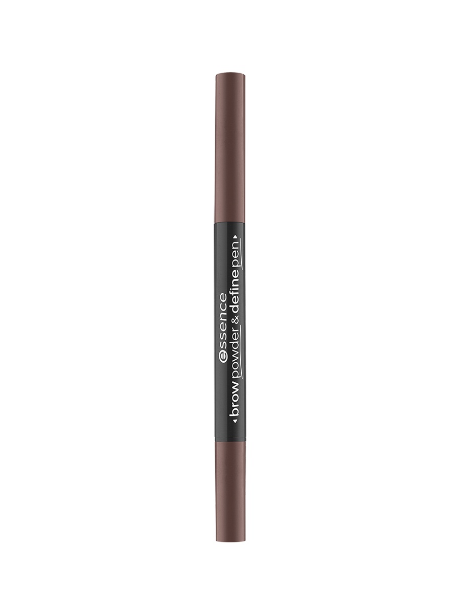 Контурный карандаш и пудра для бровей essence 2 в 1  - 02 warm dark brown
