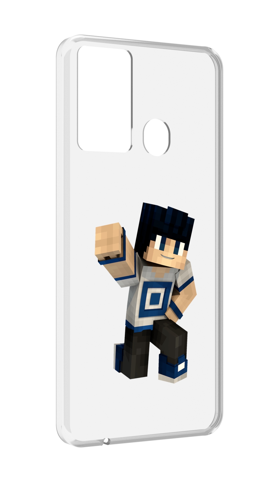 

Чехол MyPads Minecraft-1 для Itel P37/Itel Vision 2S, Прозрачный, Tocco