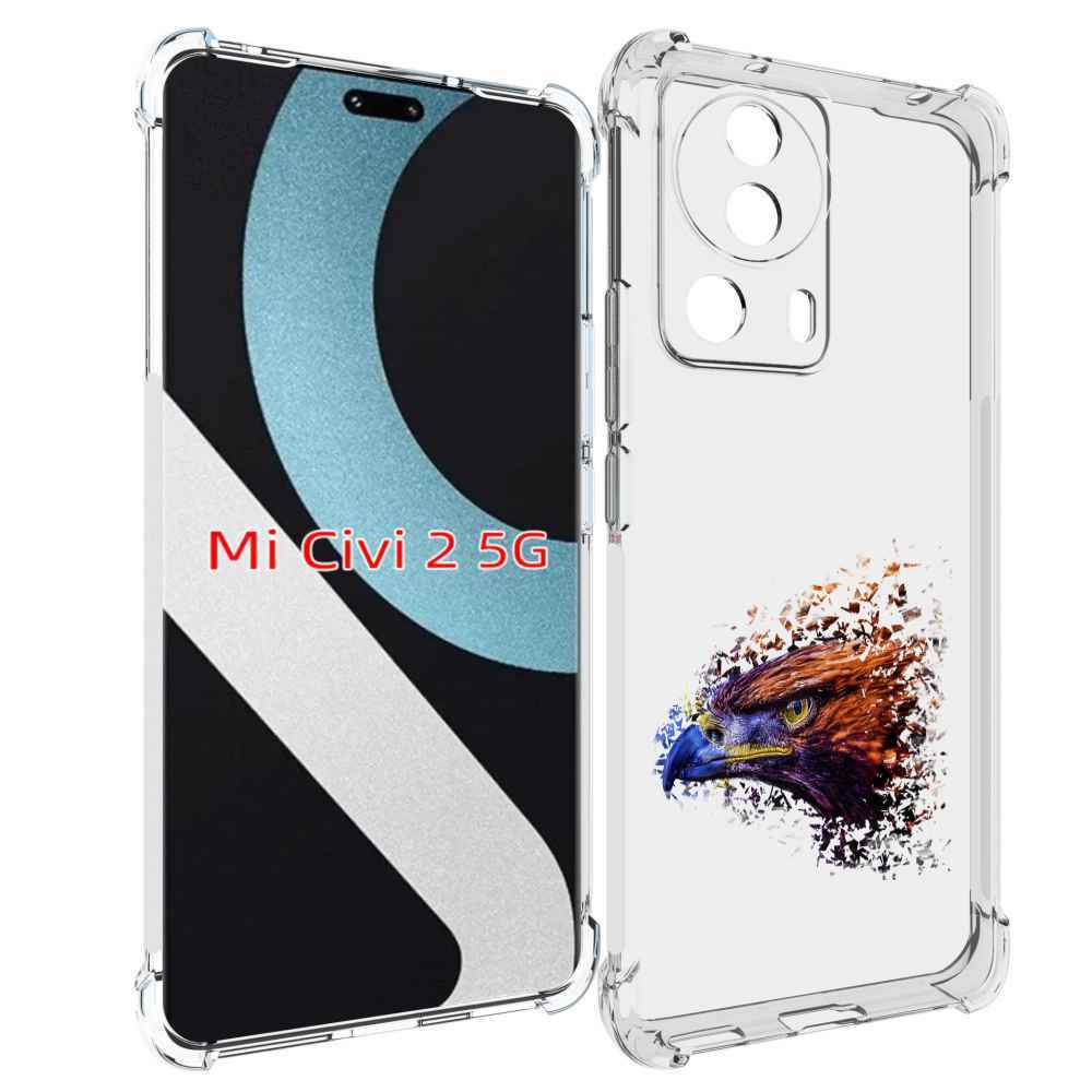

Чехол MyPads красочный орел для Xiaomi Civi 2, Прозрачный, Tocco