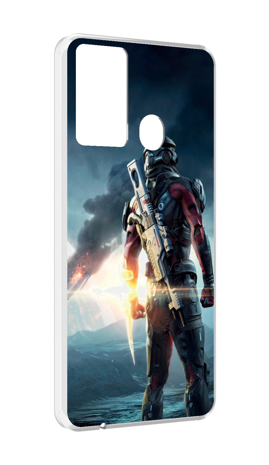 

Чехол MyPads Mass Effect Andromeda Ryder для Itel P37/Itel Vision 2S, Прозрачный, Tocco