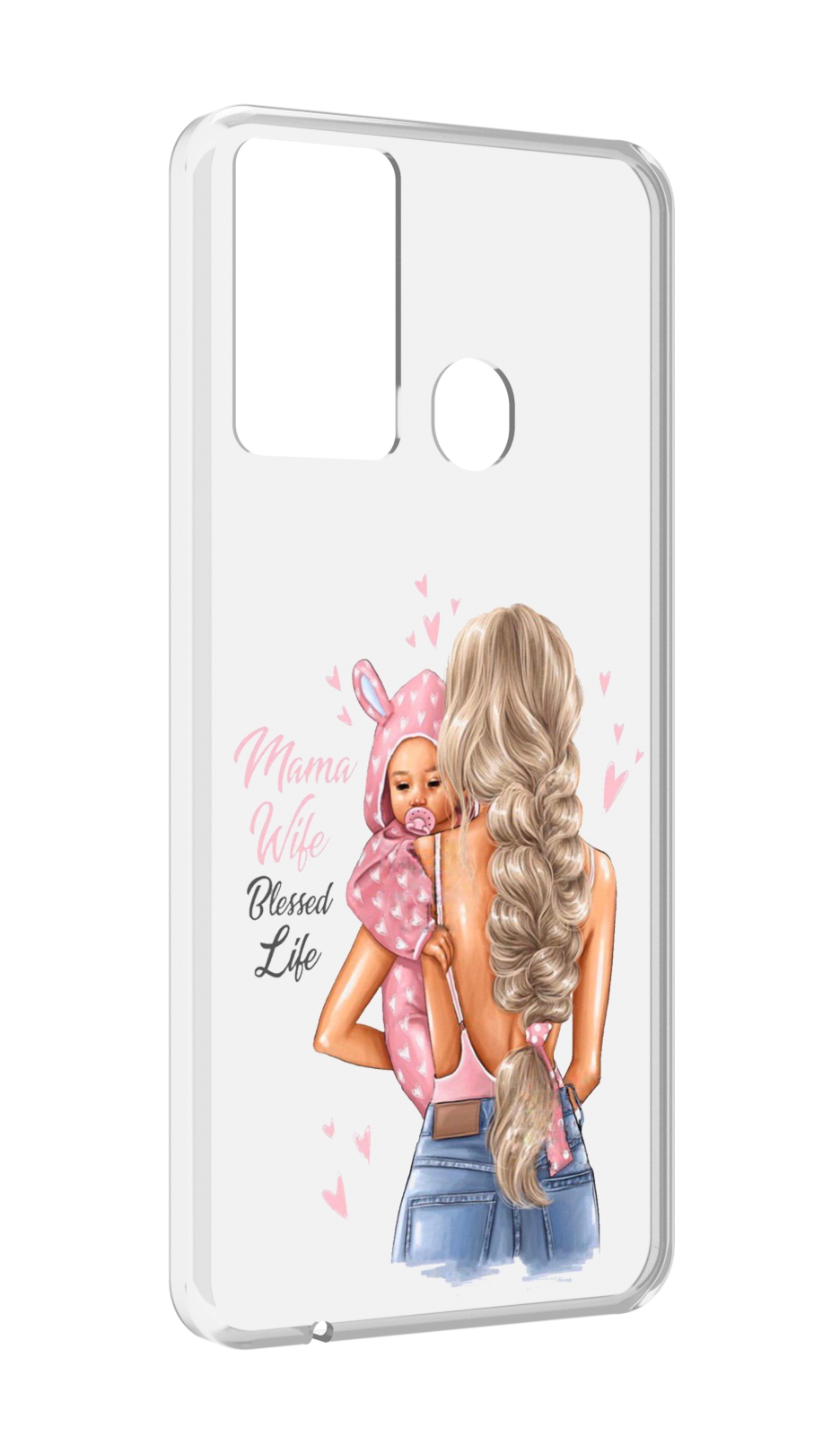 

Чехол MyPads Mama-wibe для Itel P37/Itel Vision 2S, Прозрачный, Tocco