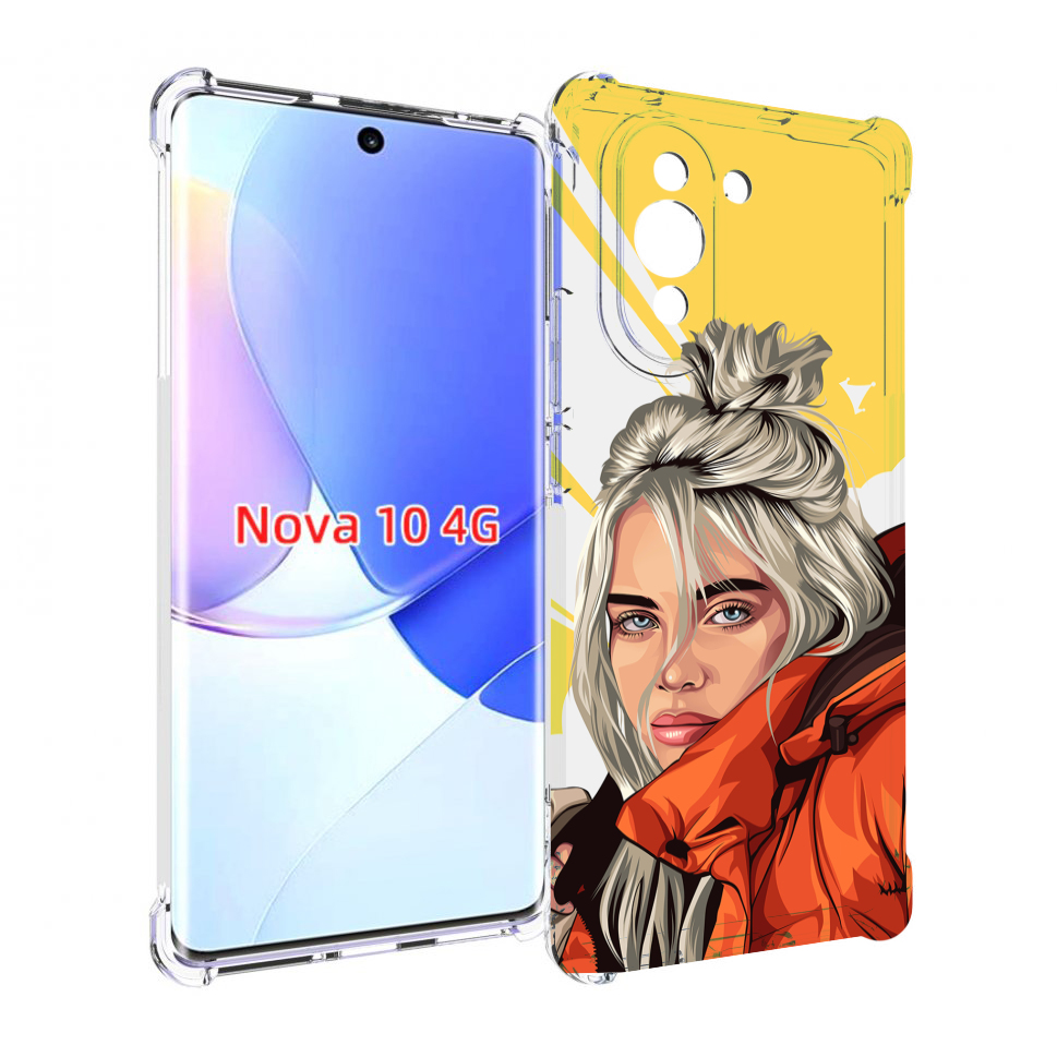 

Чехол MyPads билли-айлиш-в-куртке для Huawei Nova 10, Прозрачный, Tocco